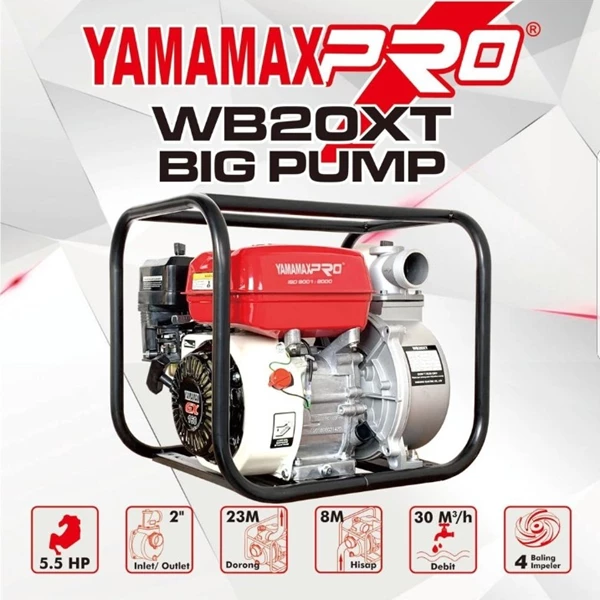 YAMAMAX PRO WB 20XT Pompa Alkon Air Sawah Irigasi 2" Water Pump