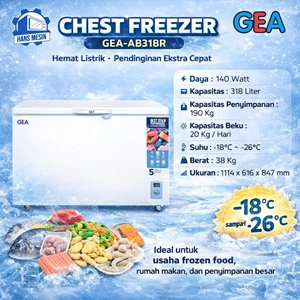 CHEST FREEZER AB 318-R GEA