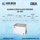 SLIDING CURVE GLASS FREEZER SD-303 GEA 2