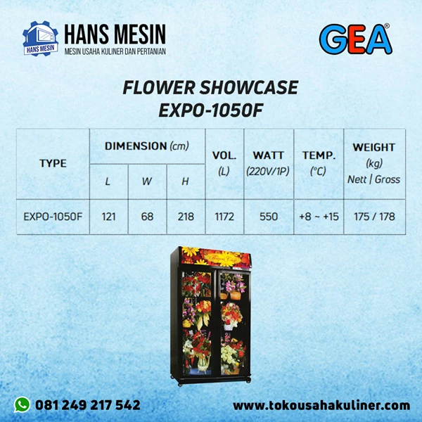 FLOWER SHOWCASE EXPO 1050F GEA