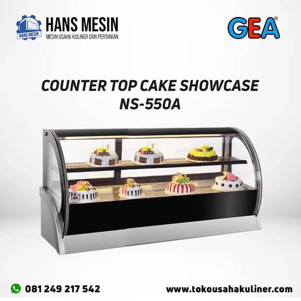 COUNTER TOP CAKE SHOWCASE NS-550A GEA