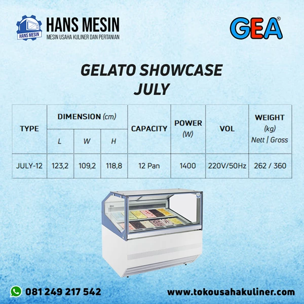 GELATO SHOWCASE JULY 12 GEA