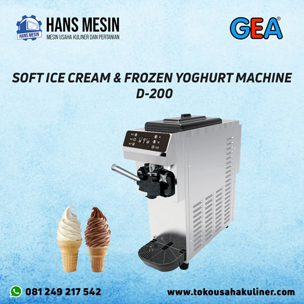 MESIN SOFT ICE CREAM & FROZEN YOGHURT MACHINE GEA D-200 
