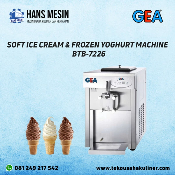 SOFT ICE CREAM & FROZEN YOGHURT MACHINE BTB-7226 GEA