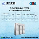 S/S UPRIGHT FREEZER 6 DOORS URF-1800-6D GEA 2