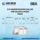 S/S UNDERCOUNTER CHILLER FOR SALADS & PIZZA PW20 GEA 2