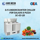 S/S UNDERCOUNTER CHILLER FOR SALADS & PIZZA SC-03-2D GEA 1