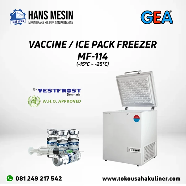 VACCINE / ICE PACK FREEZER MF-114 GEA