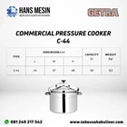 COMMERCIAL PRESSURE COOKER C-44 GETRA 2