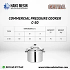 COMMERCIAL PRESSURE COOKER C-50 GETRA 2