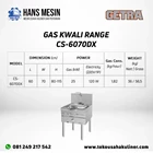 GAS KWALI RANGE CS-6070DX GETRA 2