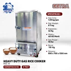 Heavy Duty Gas Rice Cooker GETRA RSC8 Penanak Nasi 2