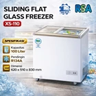 RSA XS-110 / XS110 Sliding Flat Glass Freezer 100 Liter 2