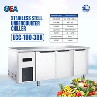 GEA S/S Undercounter Chiller UCC-180-3DX / Undercounter Chiller UCC-180-3DX 3 doors