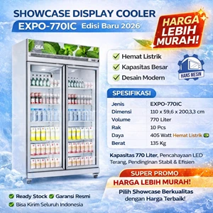 SHOWCASE DISPLAY COOLER 770 LITER GEA EXPO-770 IC WHITE