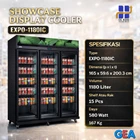 Showcase Display Cooler 1180 Liter GEA EXPO-1180 IC-BLACK 1