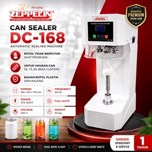 Zeppelin Can Sealer DC-168 Full Automatic 370W