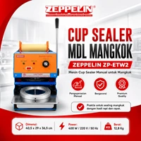 ZEPPELIN Cup Sealer ET-W2 Otomatis Mencegah Tumpahan Stainless Steel/Sealer Plastik