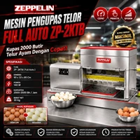 ZEPPELIN MESIN PENGUPAS TELUR FULL AUTO ZP-2KTB