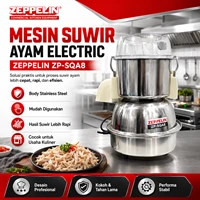 Mesin Suwir Ayam Electric Zeppelin ZP-SQA8 Stainless Steel/Mesin Suwir Daging