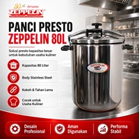 ZEPPELIN Panci Presto 80L Baru Stainless Steel Hemat Bahan Bakar Katup Pengaman/Mesin Presto