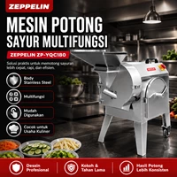 Mesin Potong Sayur Multifungsi Zeppelin ZP-YQC180 Stainless Steel Profesional/Alat Pemotong Sayuran