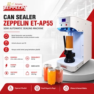 Zeppelin Can Sealer Machine ET-AP55 (Semi Auto)
