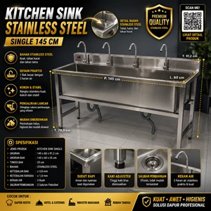 SINGLE SINK STAINLESS STEEL PGS 3 KRAN