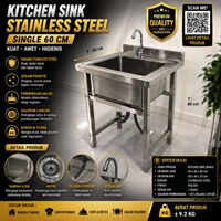 Wastafel Cuci Piring Single Sink Stainless Steel custom pgs/kitchen sink