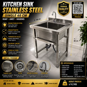 Wastafel Cuci Piring Single Sink Stainless Steel custom pgs
