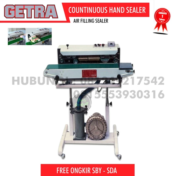  Continuous hand sealer + air oxygen GETRA DBF 1000
