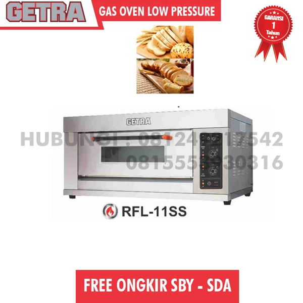 ELECTRIC GAS OVEN GETRA 1 DECK RFL 11SS