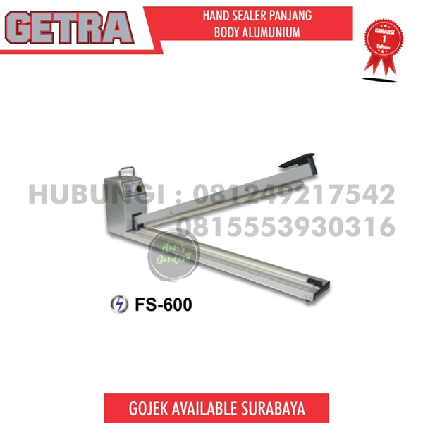  GETRA FS 600 H aluminum body long hand sealer