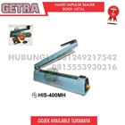 Hand impulse hand sealer plastik penyegel press plastik GETRA HIS 400 MH 1