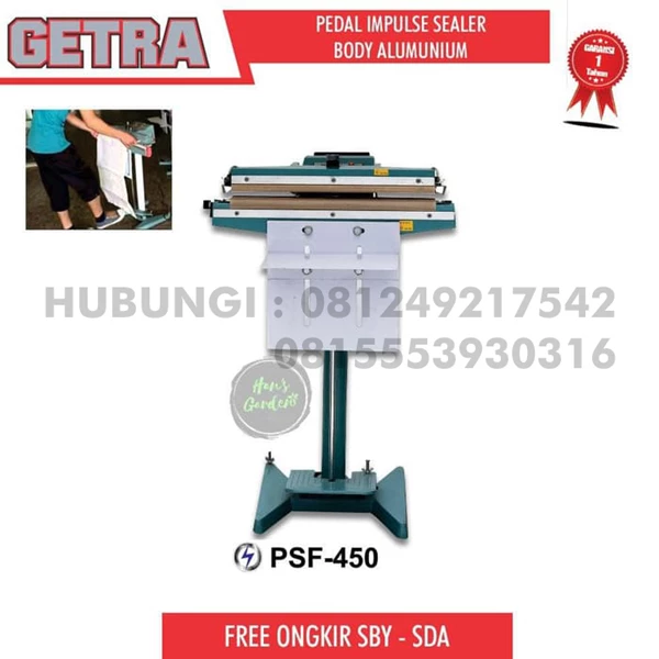  Impulse pedal sealer Getra body aluminum PSF-450