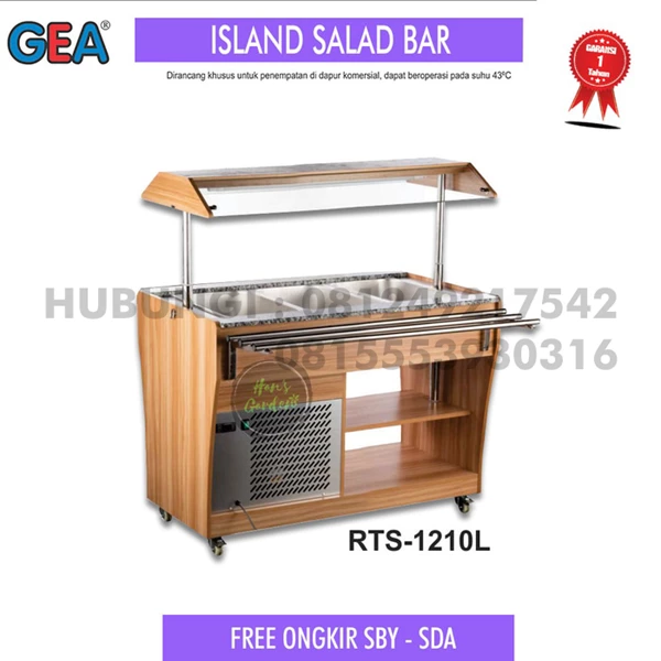 Mini salad bar stand shop menu display salad hotel GEA RTS 1210L