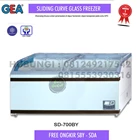 Sliding curve glass freezer 700L supermarket GEA SD 700BY 1