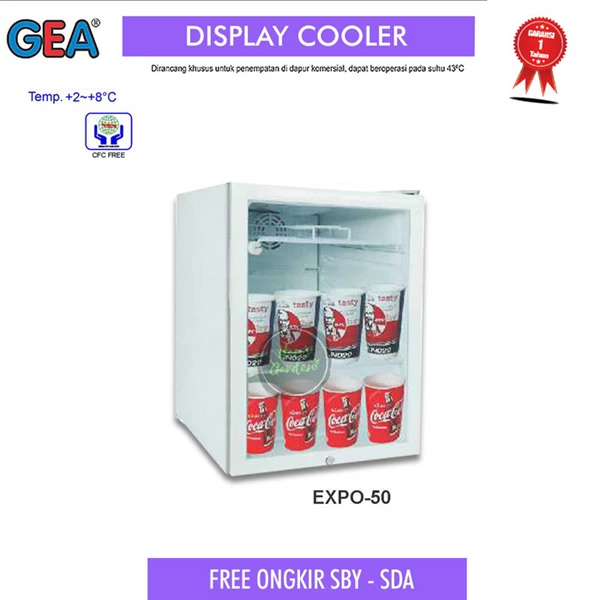 Kulkas Showcase mini display cooler GEA EXPO 50