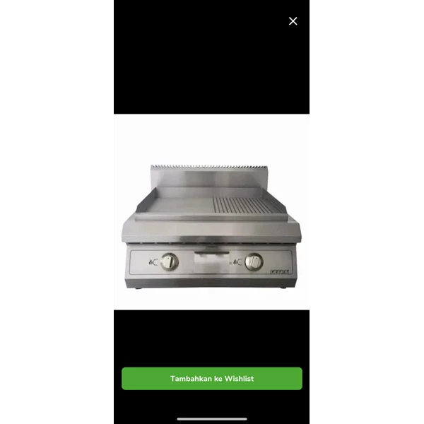 GAS GRIDDLE GETRA ET GGR 60H FLAT AND GRILL