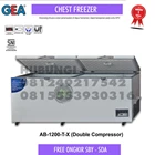Kulkas Chest freezer 1050 Liter GEA AB 1200 TX (-15sd-26 C) double compressor 1
