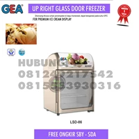 Kulkas Upright glass door freezer portable ice cream freezer GEA LSD86