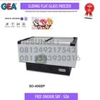 Sliding flat glass freezer 406 liter GEA SD406BP 1