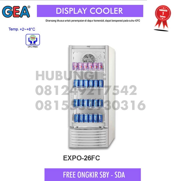 Showcase display cooler 192 liter GEA EXPO 26FC