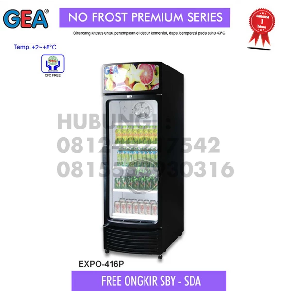 Showcase display cooler 388 liter GEA EXPO 416P