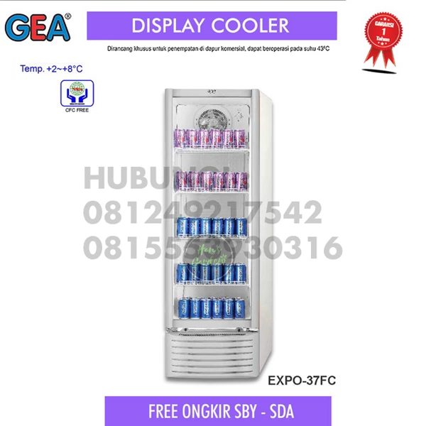 Showcase display cooler 282 liter GEA EXPO 37FC