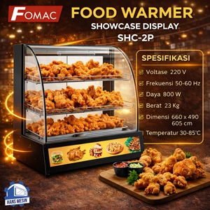 SHOWCASE PENGHANGAT MAKANAN FOMAC SHC-2P