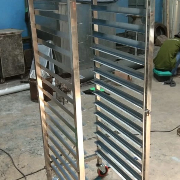 BAKERY TROLLEY STAINLESS  SHM made in Taiwan