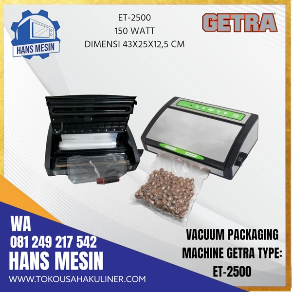 GETRA ET 2500 portable vacuum sealer machine