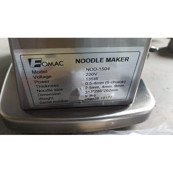 Noodle Maker NOD-1504 FOMAC Printing Machine
