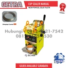 Getra SC A90 semi-maual cup sealer + digital counter and LID plastic 4